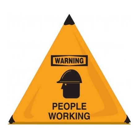 Accuform OSHA WARNING HANDY CONE FLOOR SIGNS PFT184 PFT184